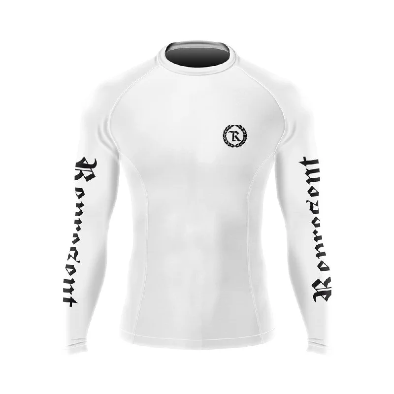 Price Drop Alert Black Gang Jiu Jitsu Rash Guard Long Sleeve [WHITE X BLACK]