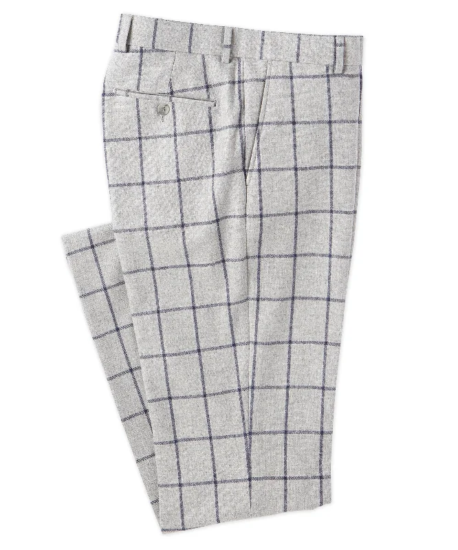 Steals and Deals Flat-Front Windowpane Trouser