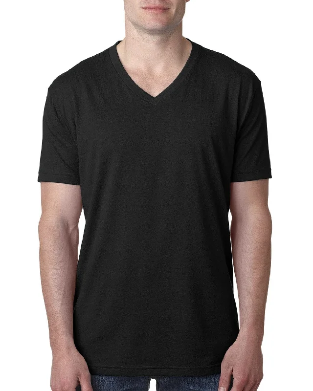 Flash Sale Next Level Mens Premium CVC V-Neck Tee | Black