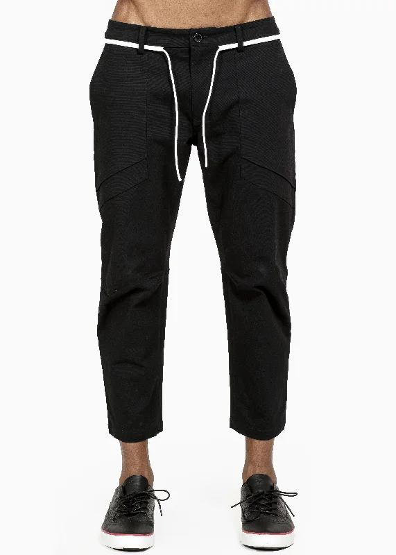 Low Prices Konus Men's Cropped Pants With Drawcord in Black