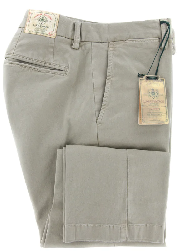 Price Buster Luigi Borrelli Beige Pants – Size: 30 US / 46 EU