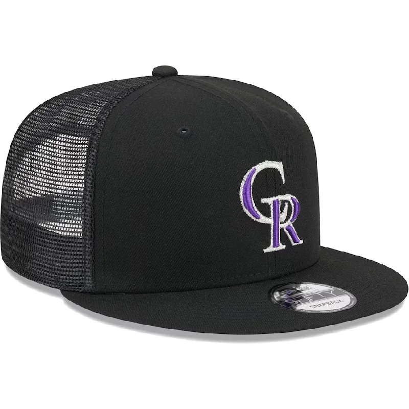 Amazing Deals New Era Colorado Rockies 9FIFTY Trucker Snapback Hat