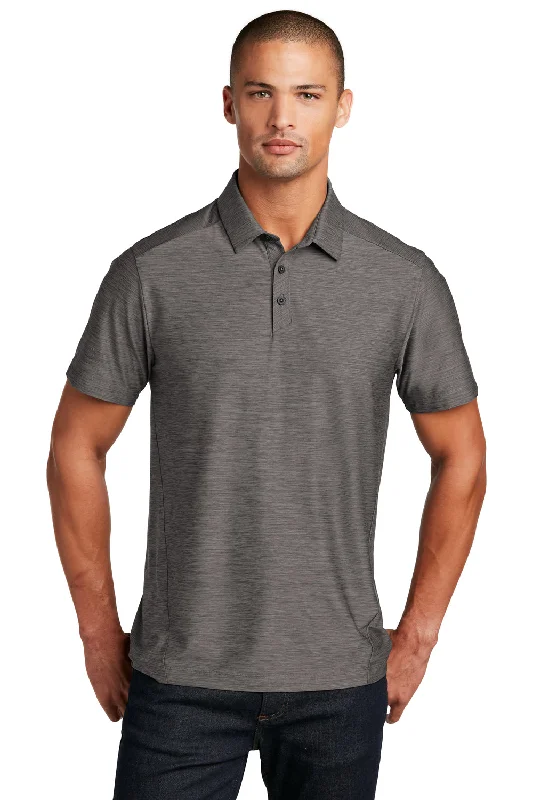 Ogio Mens Slate Moisture Wicking Short Sleeve Polo Shirt - Gear Grey