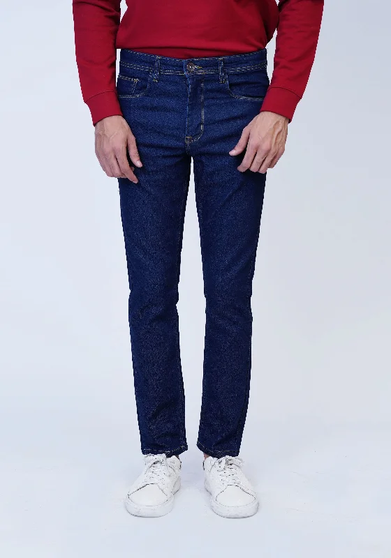 Navy Blue Plain Denim