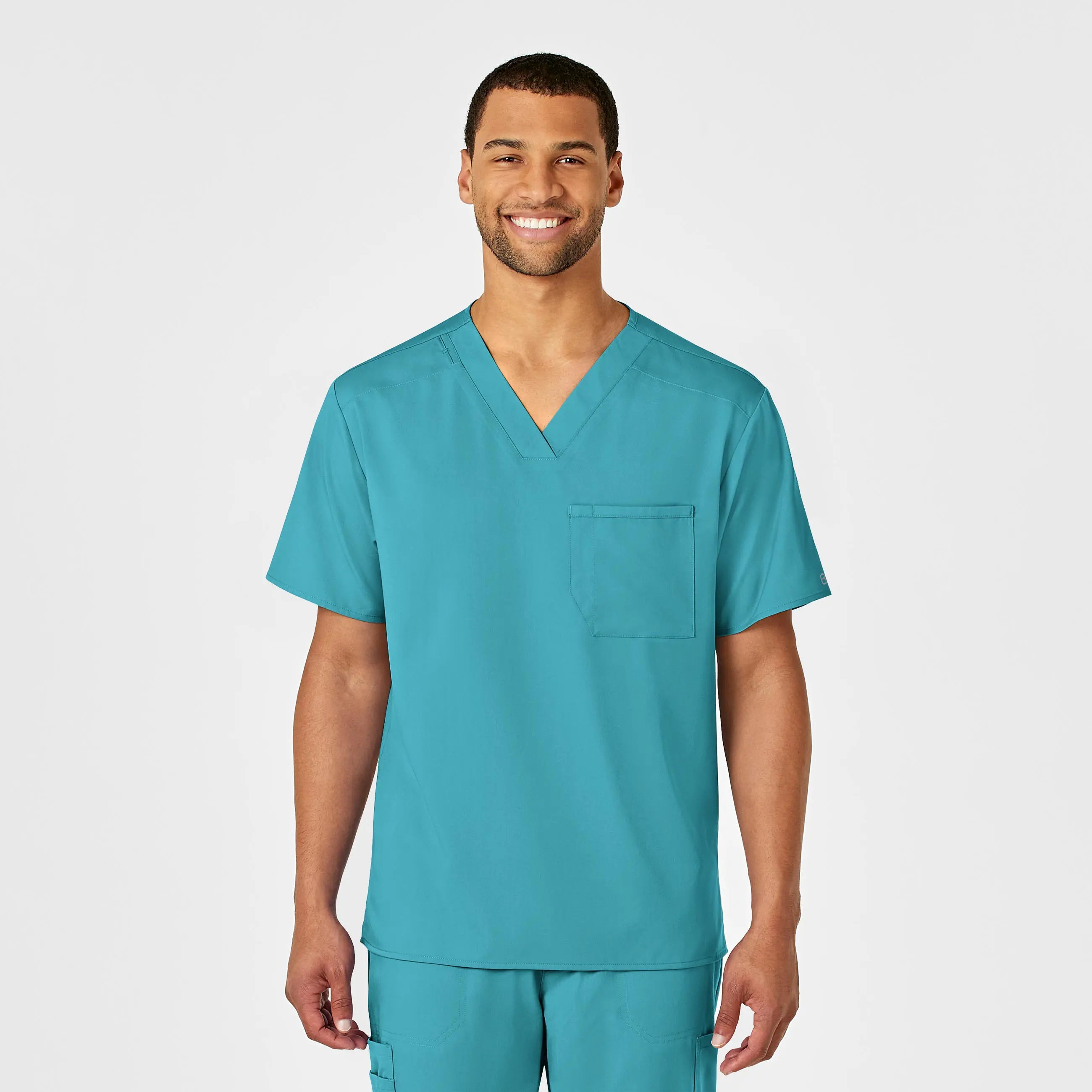 Wink Men's PRO V-Neck Scrub Top - Teal