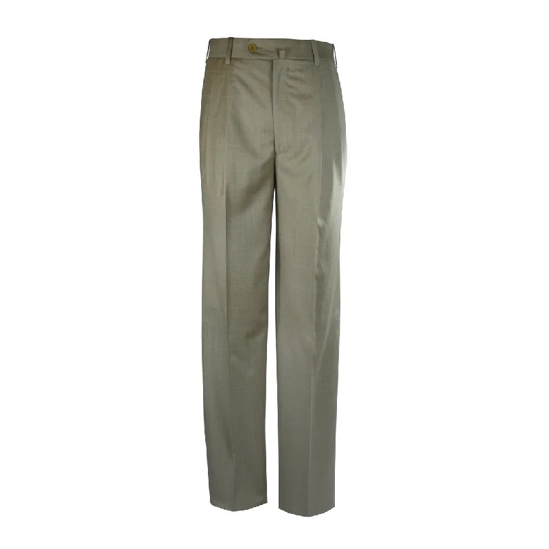 Exclusive Deal Newport Pleated Front Trouser - Gold Windowpane