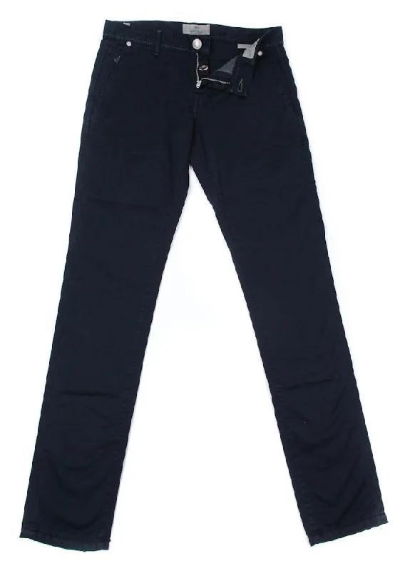 Low Price Luigi Borrelli Navy Blue Pants - 30 US / 46 EU