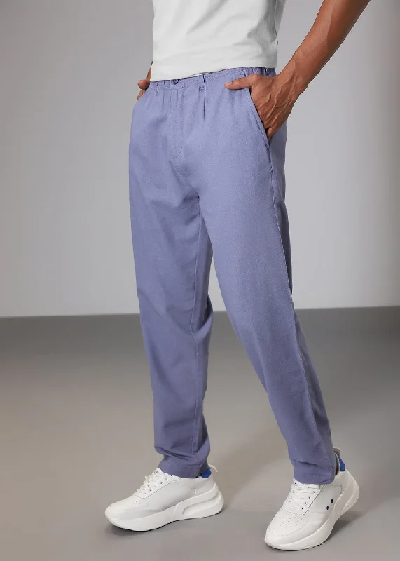 Hot Buy Lavender Comfort Fit Linen Pant