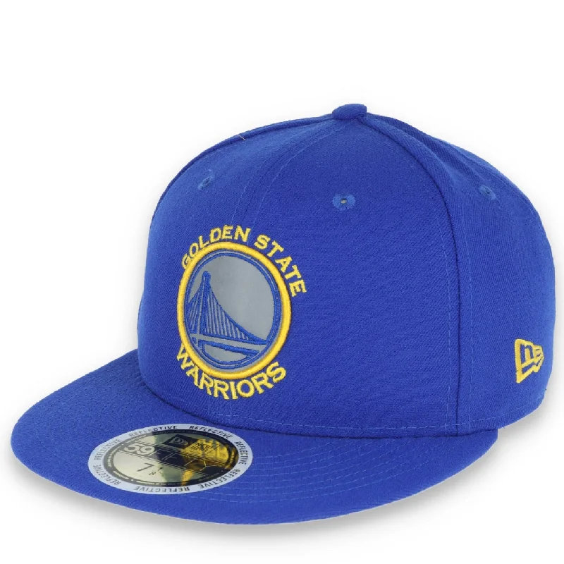 Weekend Flash Sale GOLDEN STATE WARRIORS REFLECTIVE BASIC 59FIFTY HAT-ROYAL BLUE