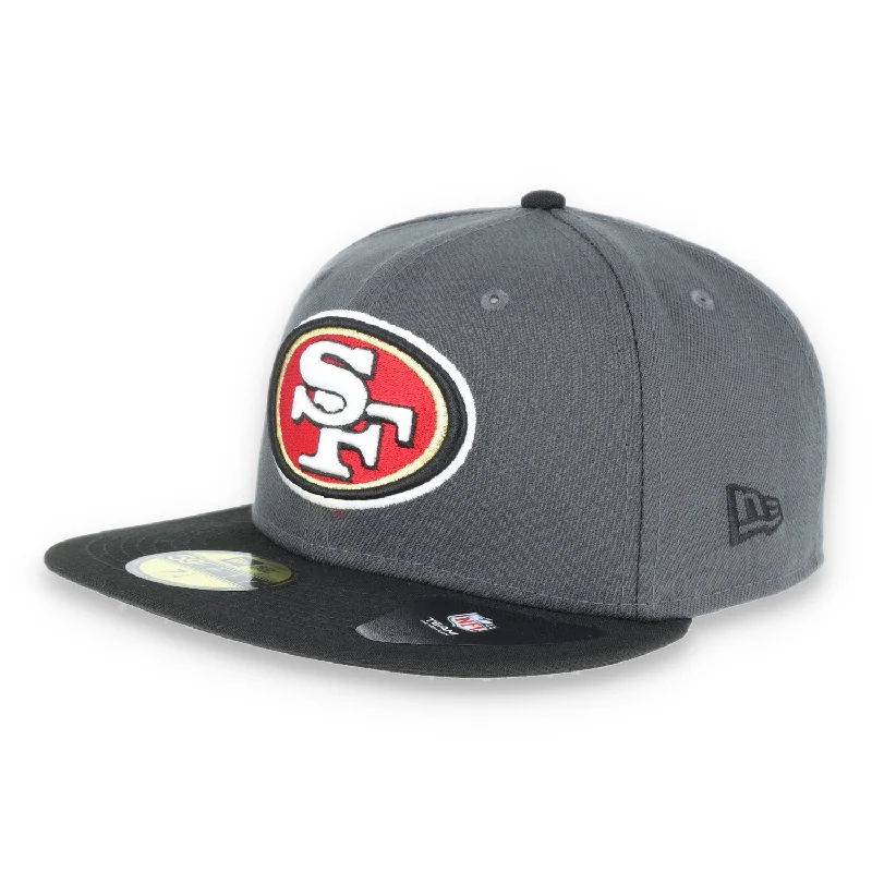 Massive Deals San Francisco 49Ers New Era 59Fifty Fitted Oval Logo Hat -Black/Grey