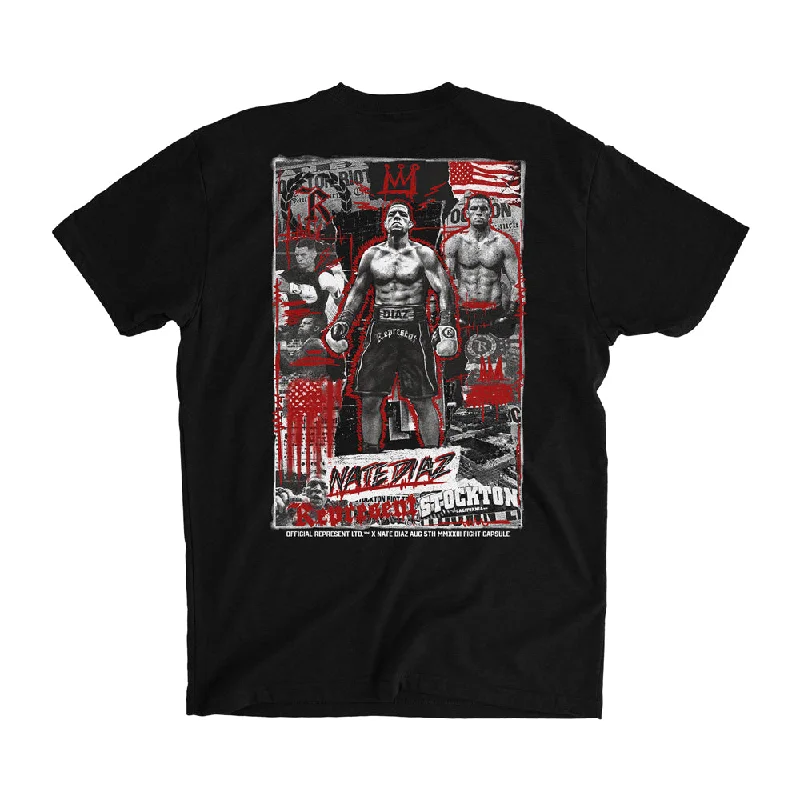 Weekend Bargains to Relish Nate Diaz Stockton IN THE NEWS Signature Tee [BLACK]