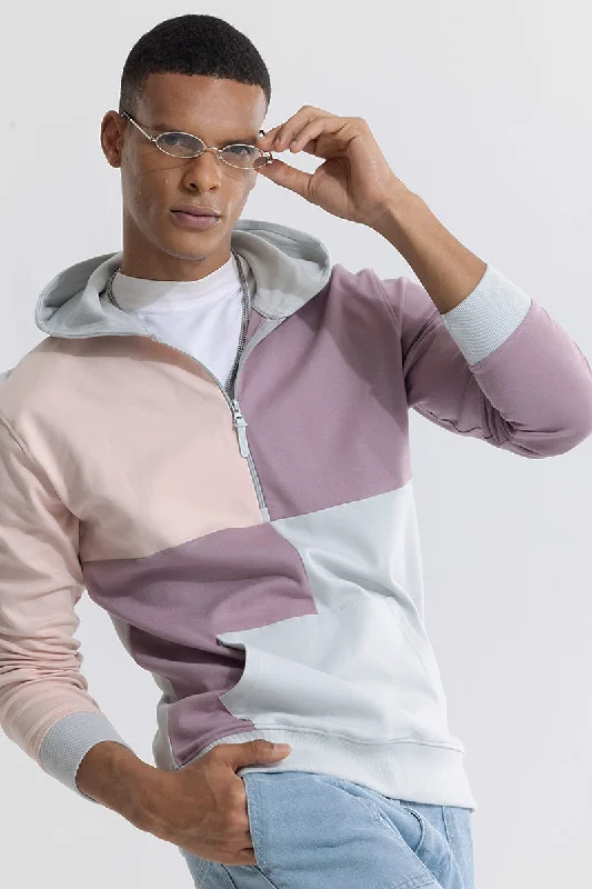Weekend-Only Price Drops Colour Block Pink Hoodie