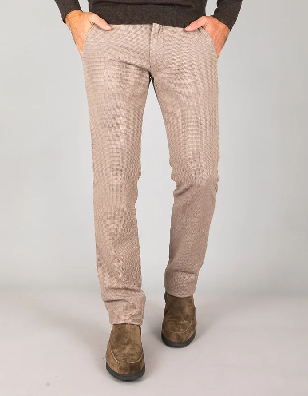 Weekend Deal Beige Stretch Woven Cotton Chinos - Mason's
