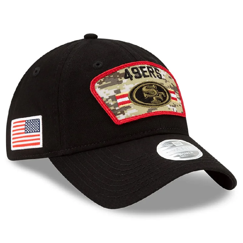 Best Deals NEW ERA SAN FRANCISCO 49ERS SALUTE TO SERVICE 2021 9TWENTY - BLACK