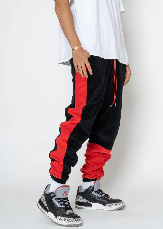 Lowest Rates Blank State Men's Velour Team Pants in Black