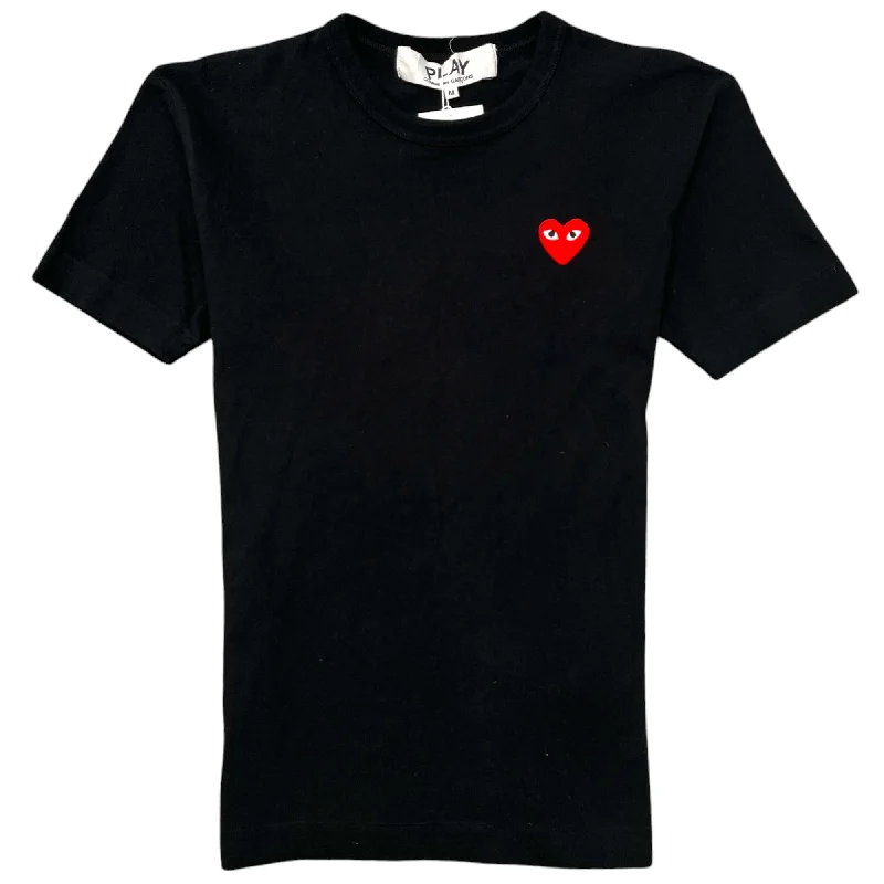 Weekend Specials to Celebrate Men's Embroidered Heart T-Shirt Black Size M