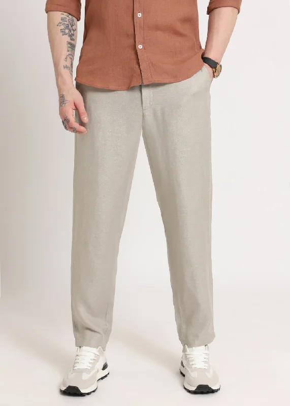 Members Only Light Grey Linen Pant