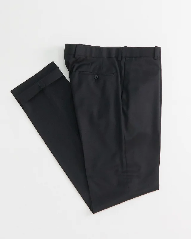 Weekend Deals That Spark 'Cade' Super 100S Black Wool Pants