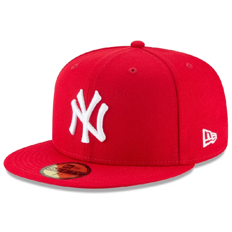 Incredible Offers New York Yankees 59FIFTY FITTED Hat- Scarlet