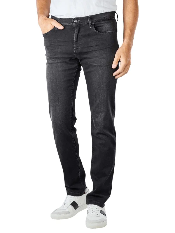 Midnight Madness Black Anthracite Pipe Premium Business Organic Cotton-Tencel Denim