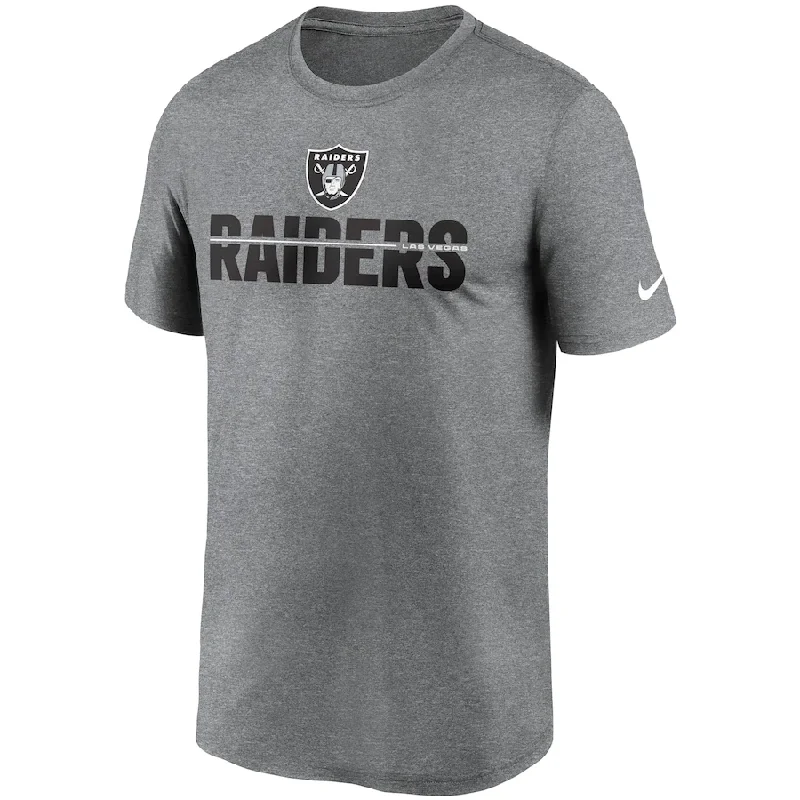Stock Clearance Las Vegas Raiders Nike Legend Microtype Performance T-Shirt - Heathered Charcoal Stock Clearance Las Vegas Raiders Nike Legend Microtype Performance T-Shirt - Heathered Charcoal