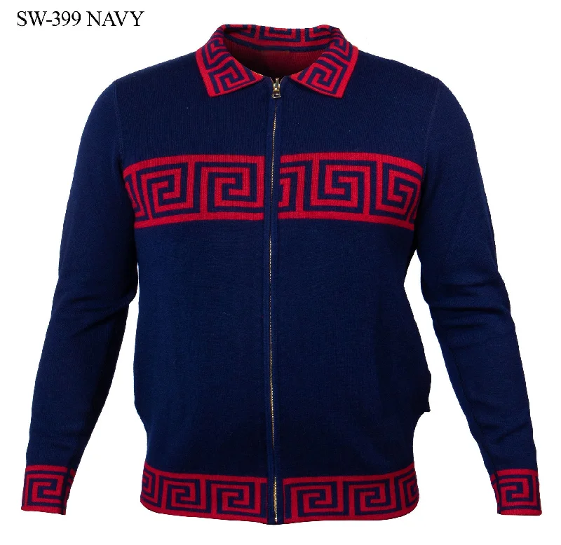 Prestige SW-399 Full Zip Reversible Sweater Navy