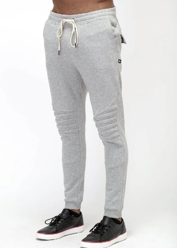 Final Markdown Konus Men's Biker Style Joggers in Grey