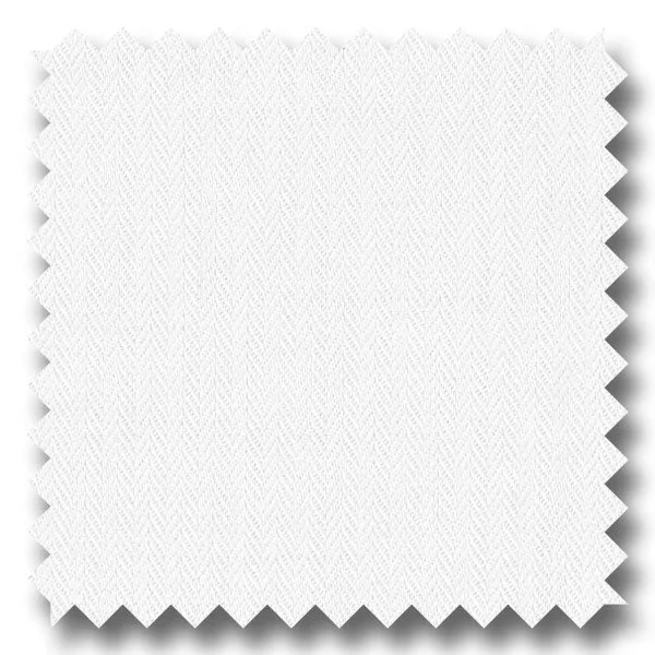 Exclusive Offers White Solid Mini Herringbone - Custom Dress Shirt