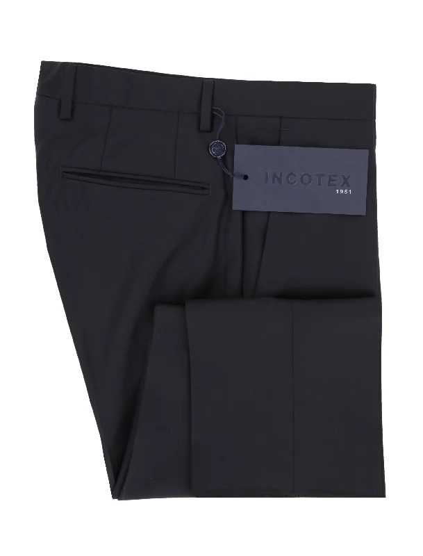 Weekend Offers That Amaze Incotex Midnight Navy Blue Pants
