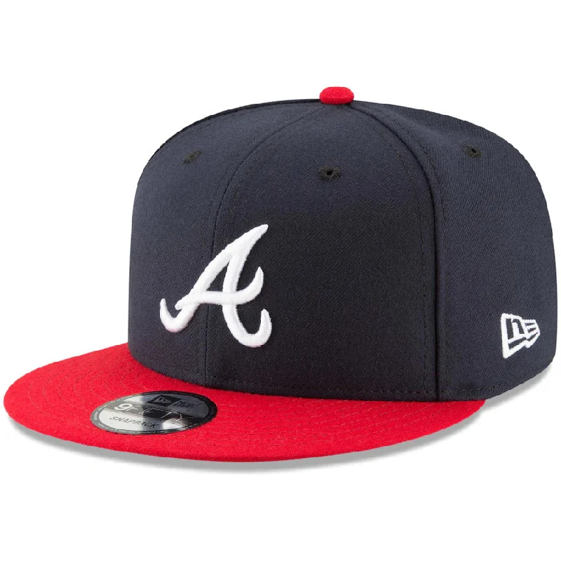 Extra Discount New Era Atlanta Braves Team Color Basic 9FIFTY Snapback-Navy/Red