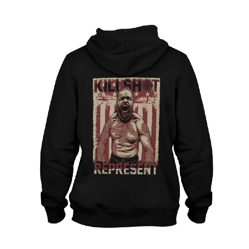 Nick "KILLSHOT" Kohring Heavyweight Hoodie [BLACK] BAREKNUCKLE 3/29