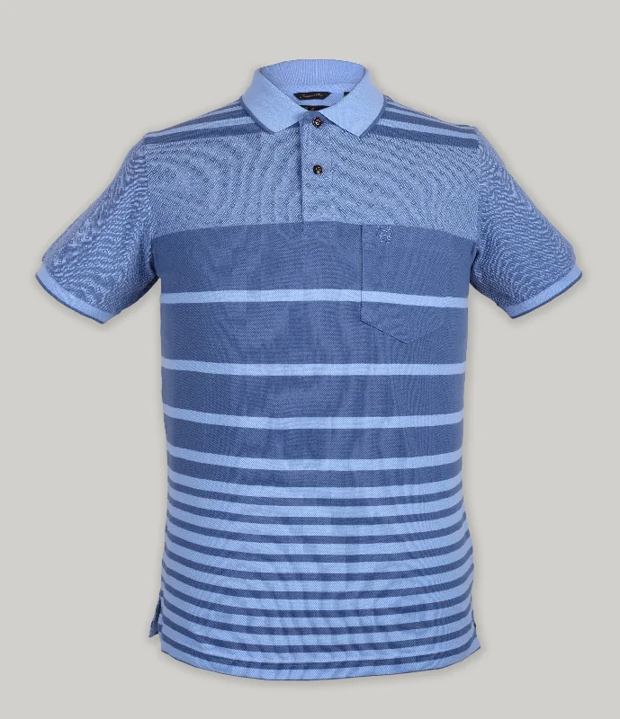 Massive Deals Stripe Pique Polo