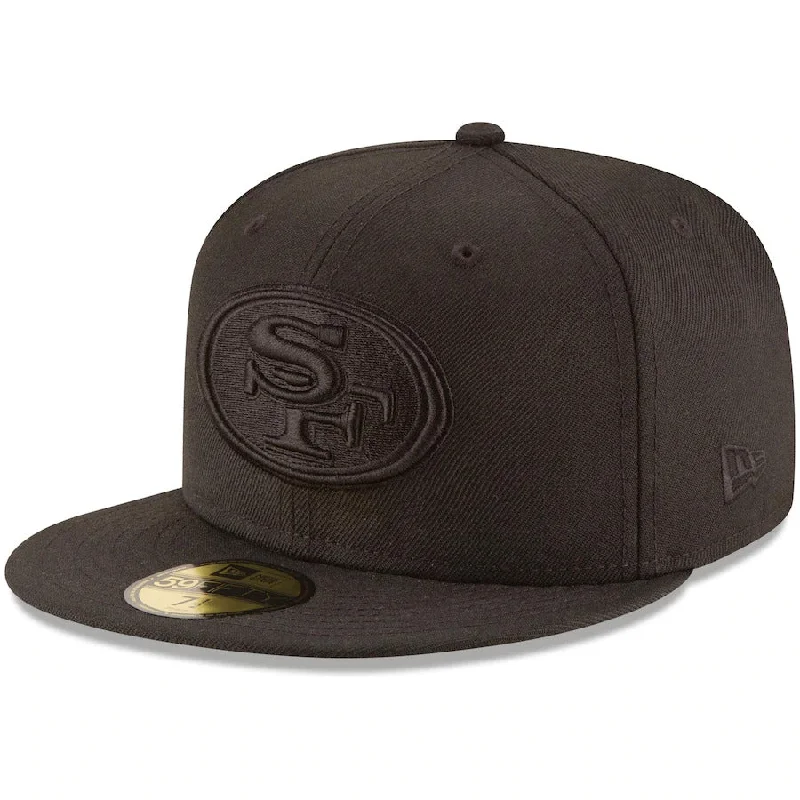 Weekend Savings Bonanza San Francisco 49ers Black on Black 59FIFTY Fitted Hat