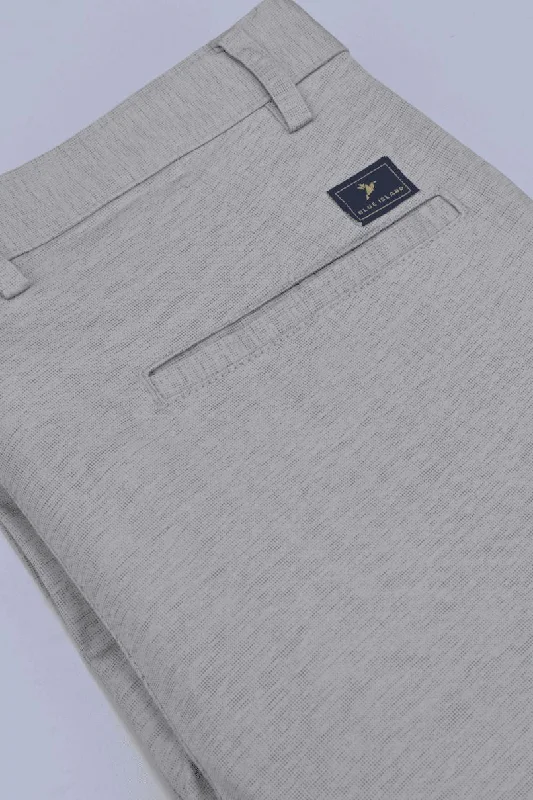 Super Deal Milky White Grain Printed - 2 way stretch - COTTON PANT