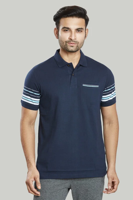 Stripe Jersey Polo