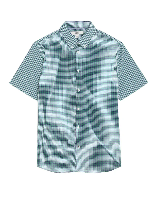 Mega Deal Pure Cotton Gingham Check Oxford Shirt