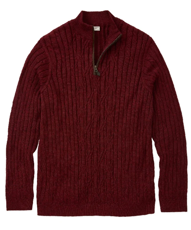 Extra Savings Twisted Cable Quarter-Zip Sweater