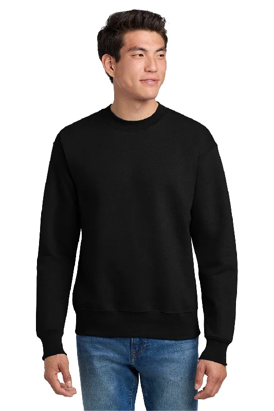 Hanes Mens Ultimate Cotton PrintPro XP Pill Resistant Crewneck Sweatshirt - Black