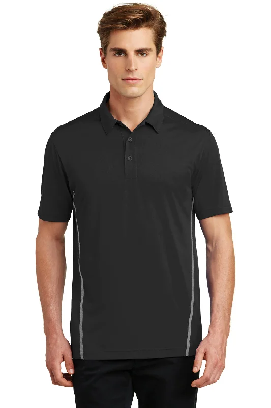 Holiday Sale Sport-Tek Mens Tough Moisture Wicking Short Sleeve Polo Shirt - Black/Heather Grey - Closeout Holiday Sale Sport-Tek Mens Tough Moisture Wicking Short Sleeve Polo Shirt - Black/Heather Grey - Closeout