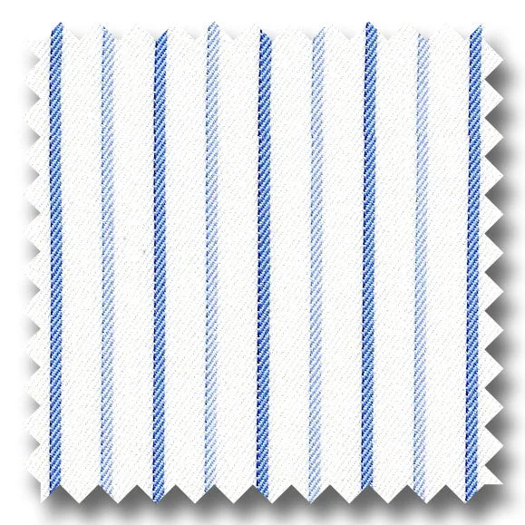 Weekend Bargains Await You Dark Blue and Light Blue Stripe 2Ply Mini Twill - Custom Dress Shirt Weekend Bargains Await You Dark Blue and Light Blue Stripe 2Ply Mini Twill - Custom Dress Shirt