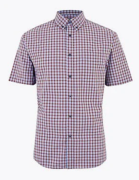 Pure Cotton Checked Shirt