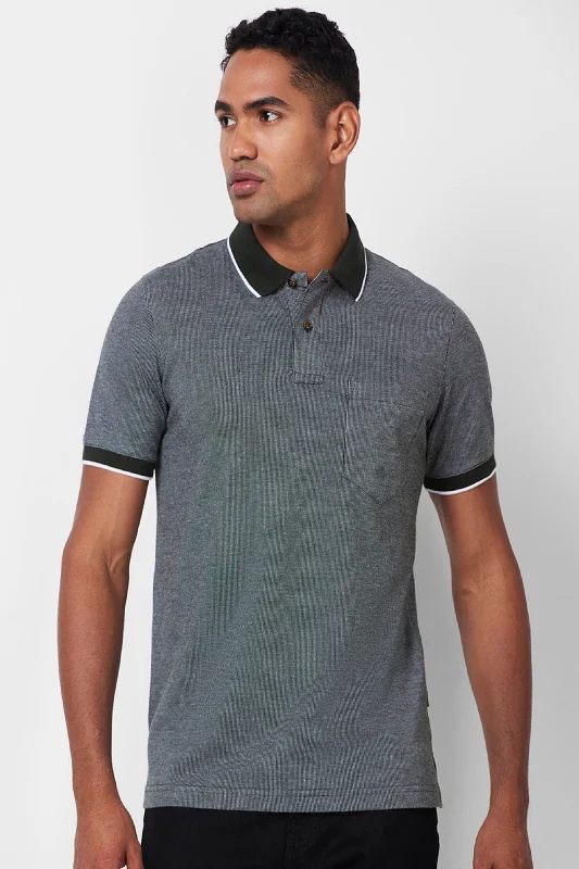 Price Break Jacquard Texture Polo