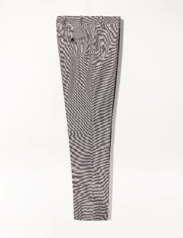 Special Discount FINAL SALE: BKT50 Tailored Trousers in Cotton Micro Weave - Graphite