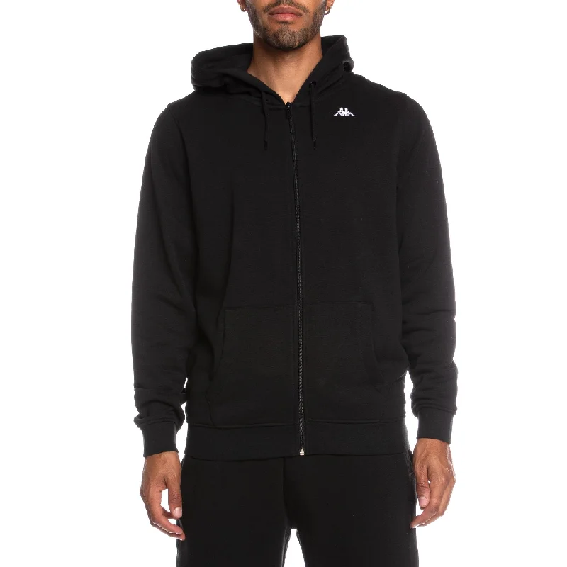 Fantastic Savings KAPPA AUTHENTIC LUND ZIP HOODIE - BLACK