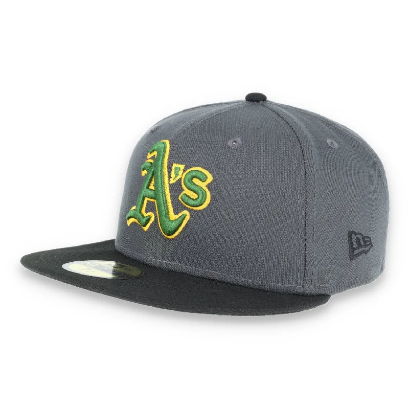 Markdowns New Era Oakland Athletics 59Fifty Fitted Hat - Dark Grey/Black