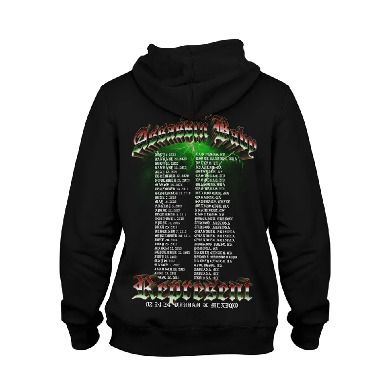 Exclusive Deal Brandon Moreno WORLD TOUR Heavy Hoodie [BLACK] UFC MEXICO CITY