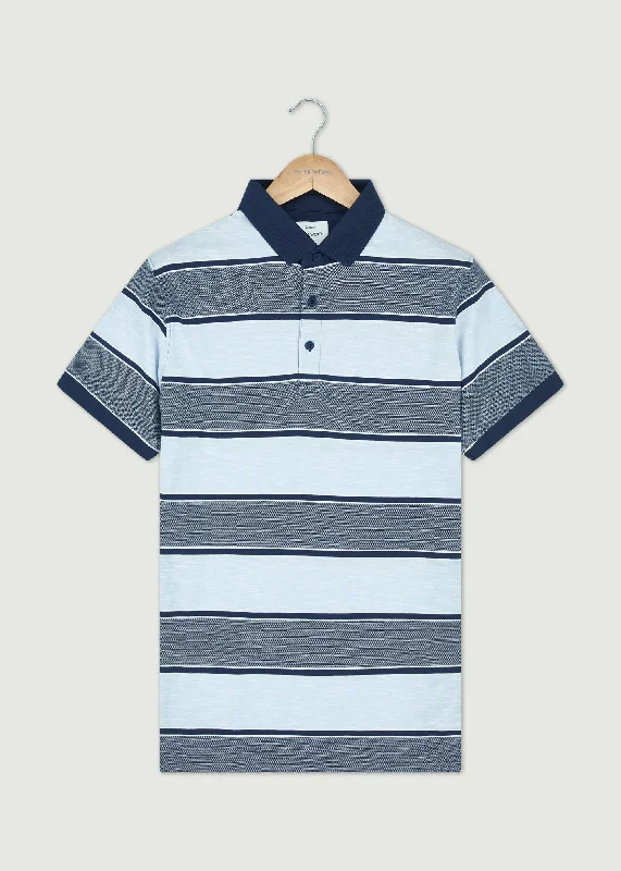 Earnshaw Polo Shirt - Navy/Light Blue