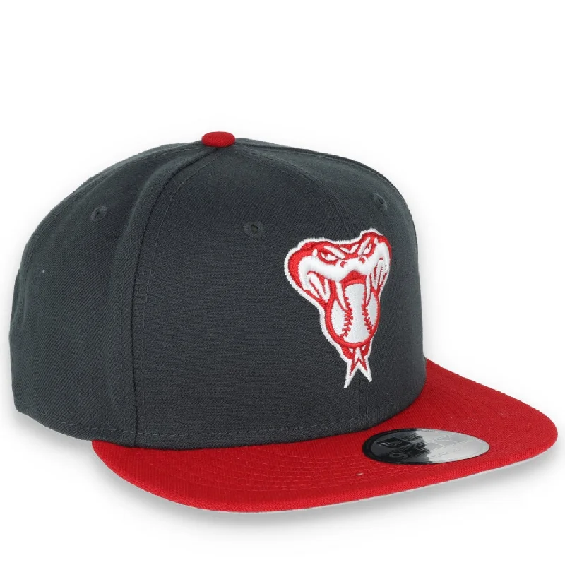 YEAR-End Clearance New Era Arizona Diamondbacks 2-Tone Color Pack 9FIFTY Snapback Hat - Grey/Scarlet