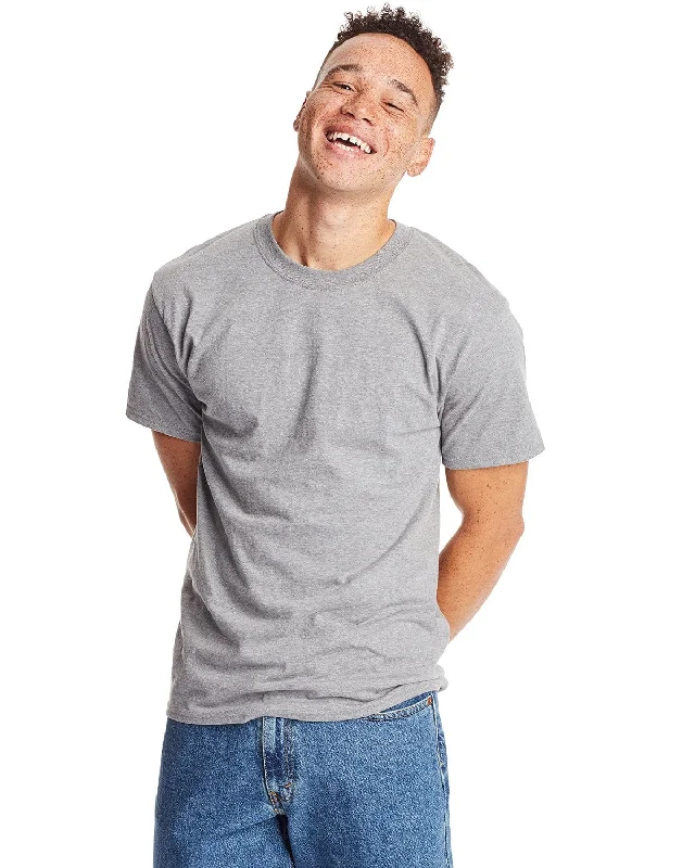 Hanes Beefy-T T-Shirt | Oxford Gray