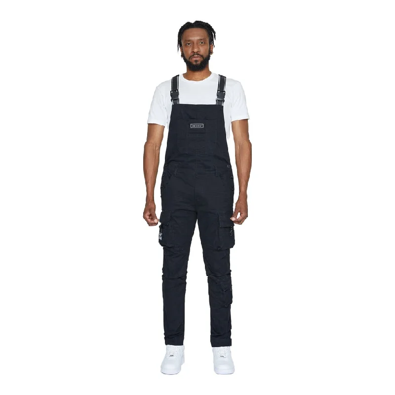 Limited Time Utility Twill Overalls - Black